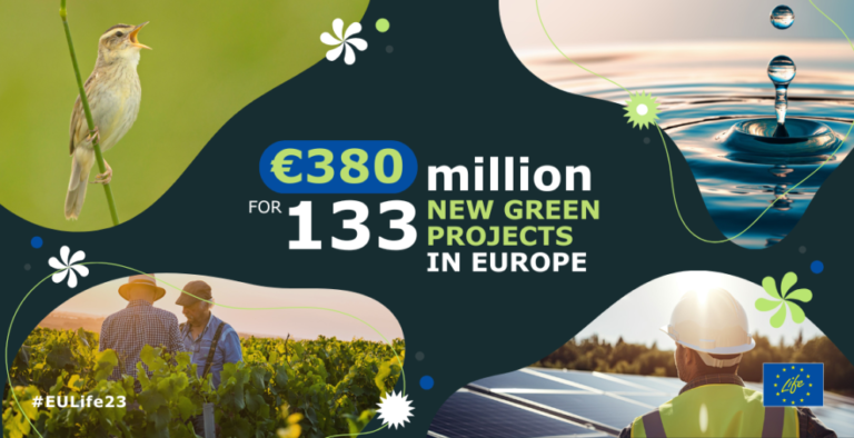 La UE invierte más de 380 millones de euros en 133 nuevos proyectos LIFE para apoyar la transición verde en toda Europa